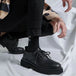 Casual leather shoes men's new business leather shoes British style student thick soled suit men's versatile trendy shoes - IFINDALL