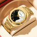 Fashion Watches Men's Watch reloj hombre BESTWIN Creative Dial Gold Shell Face Business watches for men relogios masculino - IFINDALL