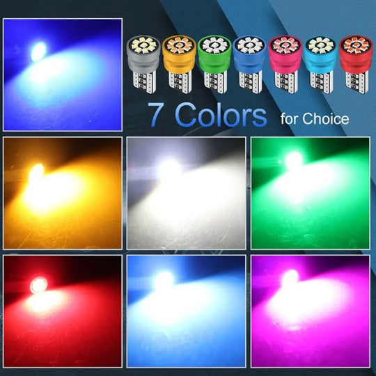 T10 W5W 168 192 Led Tail Light 2016 9smd 12V Auto Lamp CANBUS NO Error Car Marker Parking Bulb Licence Plate Light Car Lights - IFINDALL
