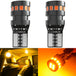 2x High Quality T10 W5W Orange Red 2015 LED Car Interior Reading Dome Light Marker Lamp 168 194 LED Auto Wedge Parking Bulbs - IFINDALL