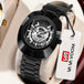 2025 New Luxury Men Watch Fashion Elliptical Hollow Dial Stainless Steel Strap Leisure Business Original Movement Watch for Men - IFINDALL