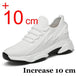 Increasing men sneakers casual heightening shoes 8cm height increase shoes for summer breathable 6cm elevator shoes - IFINDALL