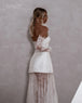 Toofgon A Line Satin Lace Wedding Dresses Detachable Long Sleeves Customized Women Bridal Wedding Gowns Photography robe mariee - IFINDALL
