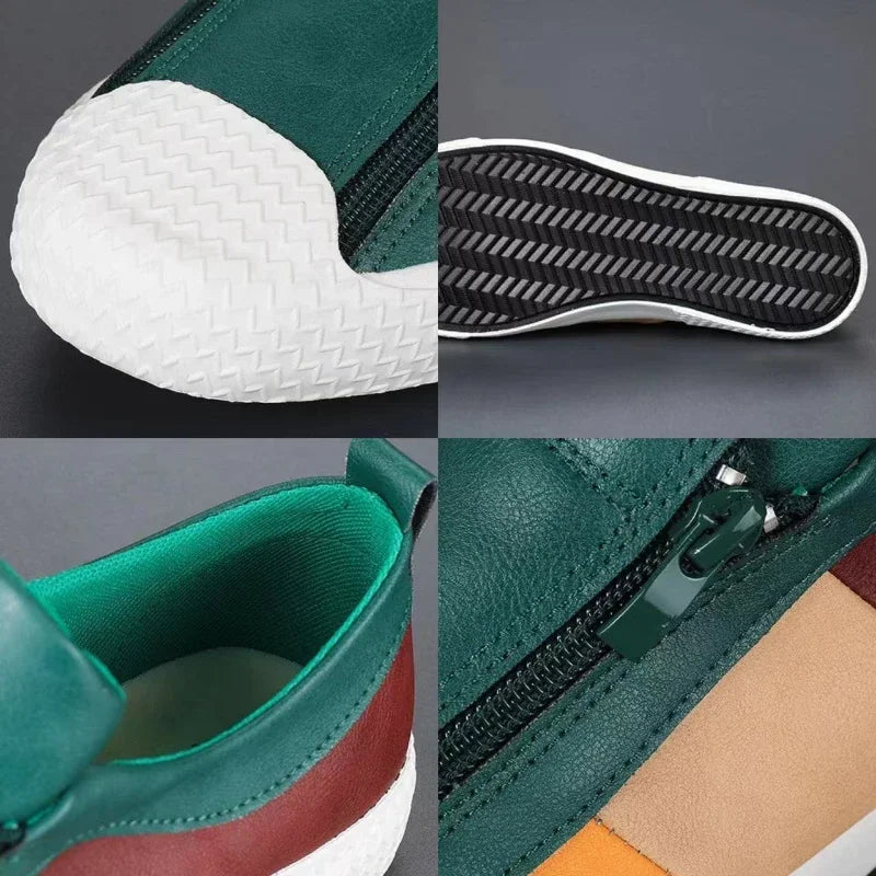 Men's Sneakers High Quality Men Shoes Comfortable Leather Shoes Wear-resistant Plus Size Casual Driving Shoes Hot Sale Moccasins - IFINDALL
