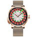 HAEMMER  New Men's Mechanical Watch Diamond Face NH35 Watch Men's Push Button Roulette Rotating Sapphire Glass Watch Waterproof - IFINDALL