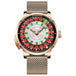 HAEMMER  New Men's Mechanical Watch Diamond Face NH35 Watch Men's Push Button Roulette Rotating Sapphire Glass Watch Waterproof - IFINDALL