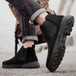 Classic Fashion Khaki Men's Ankle Boots Comfortable Platform Work Boots Men Slip-on High-top Shoes Casual Men Botas Para Hombre - IFINDALL