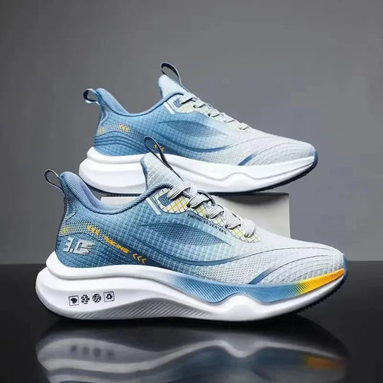 Fish mesh surface men's shoes breathable soft sole anti slip wear-resistant versatile casual shoes fashionable sports shoes - IFINDALL