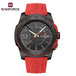 NAVIFORCE NF7112 Original Quartz Watch for Men Simple Silicone Strap 5Bar Waterproof Luminous Watches - IFINDALL