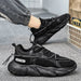 PU Leather Breathable Running Shoes For Mens 2025 Trend Fashion Male Sneakers Mesh Fabric Outdoor Hiking Men's Sport Shoes - IFINDALL