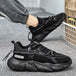 PU Leather Breathable Running Shoes For Mens 2025 Trend Fashion Male Sneakers Mesh Fabric Outdoor Hiking Men's Sport Shoes - IFINDALL