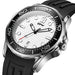 TPW  Quartz Movement 41mm Rotating Bezel  Silicone Strap Watch Analog with Day Function Business Watch - IFINDALL