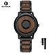 Brand EUTOUR Men's Wood Magnetic Ball Watches Luxury Sport Quartz Waterproof Watch Solid Wooden Strap Male Clock Mens Wristwatch - IFINDALL