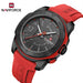 NAVIFORCE NF7112 Original Quartz Watch for Men Simple Silicone Strap 5Bar Waterproof Luminous Watches - IFINDALL