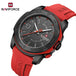 NAVIFORCE NF7112 Original Quartz Watch for Men Simple Silicone Strap 5Bar Waterproof Luminous Watches - IFINDALL