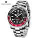 PAGANI DESIGN PD-1662 Luxury GMT Men Mechanical Wristwatch Sapphire Glass Stainless Steel 100M Waterproof Automatic Watches - IFINDALL