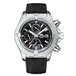 Automatic Mens Watch Self Wind Mechanical Canvas Style Genuine Black Blue Leather Multifunction Date Month Luminous Watches - IFINDALL