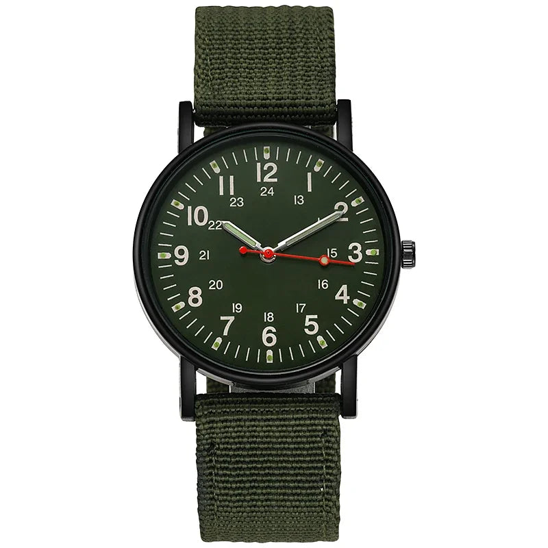 Luminous Men's Sports Watch Nylon Woven Band  Shock Resistant Wristwatches Male Quartz Watches Reloj Hombre Xmas Gift - IFINDALL