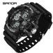 SANDA 3168 White Sport Watch  LED Digital 50M Waterproof Watch Men Multifunction Clock Relogio Masculino Men Military Watches - IFINDALL