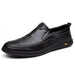 Men Casual Summer Footwear Breathable Mens Leisure Walk Loafers Genuine Leather Moccasins Hollow Out Slip on Male Driving Shoes - IFINDALL