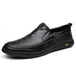 Men Casual Summer Footwear Breathable Mens Leisure Walk Loafers Genuine Leather Moccasins Hollow Out Slip on Male Driving Shoes - IFINDALL