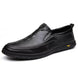 Men Casual Summer Footwear Breathable Mens Leisure Walk Loafers Genuine Leather Moccasins Hollow Out Slip on Male Driving Shoes - IFINDALL