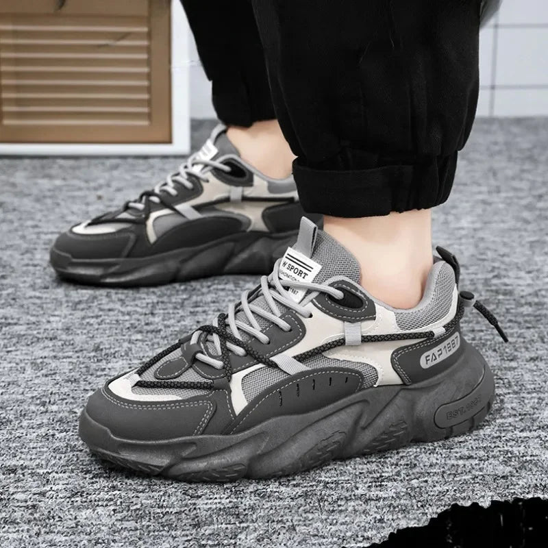 Fashion Men Sneakers Spring Breathable Comfort Air Cushion Running Shoes Outdoor Non Slip Wear-resistant Walking Shoe Zapatillas - IFINDALL
