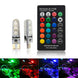 T10 W5w 194 168 5050 Festoon Dome Light Wedge Side Led SilicaGel LED Remote Controller Lamp RGB Bulbs Width Indicator - IFINDALL