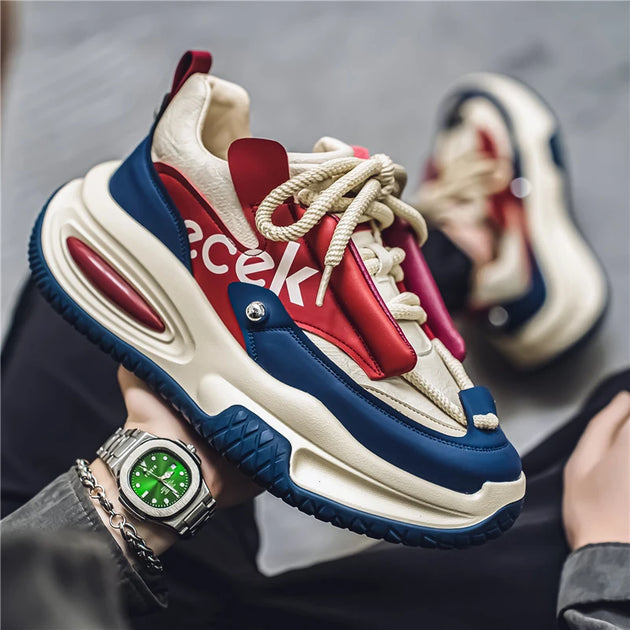 Men's sports and leisure thick soled height increasing shoes - IFINDALL