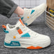 Men's sports shoes high-top four seasons outdoor casual breathable running shoes thick bottom fashion non-slip sneakers - IFINDALL