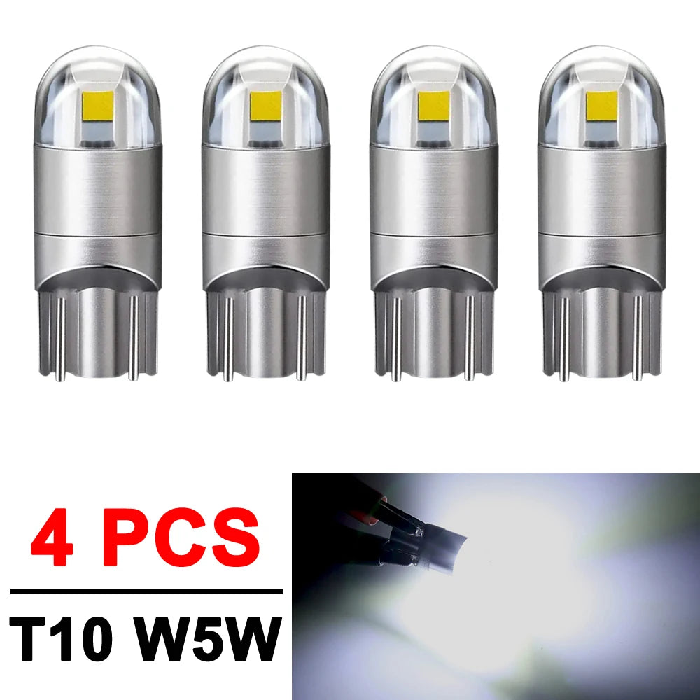 2-20 PCS T10 W5W LED Bulbs 12V Super Bright 3030 2SMD 7000K White Car Interior Dome Map Door Courtesy Dash License Plate Lights - IFINDALL