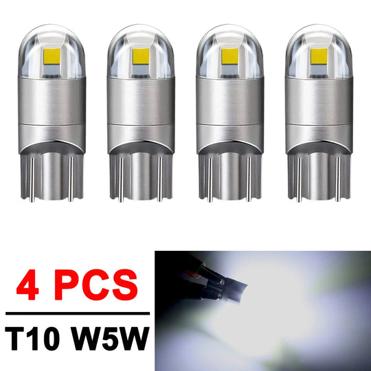 2-20 PCS T10 W5W LED Bulbs 12V Super Bright 3030 2SMD 7000K White Car Interior Dome Map Door Courtesy Dash License Plate Lights - IFINDALL