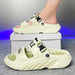 NEW Men's Massage Slippers Outdoor Sandals Beach Comfortable Soft Slides Casual Shoes Men Indoor Outdoor Slippers Big Size 39-48 - IFINDALL