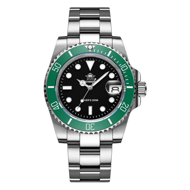 ADDIESDIVE Stainless Steel Watch Men's European and American Business Leisure Quartz Watch Waterproof Outdoor Sports Watch - IFINDALL
