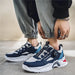 Men's Korean rotating buckle fashion casual sports shoes four season soft soled non slip outdoor running shoes student sneakers - IFINDALL