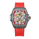Luxury men's watch onola plastic transparent hollow full automatic mechanical watches men waterproof clock - IFINDALL
