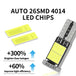 10pcs W5W Led T10 168 194 Signal Lamp Canbus 4014 26SMD For Car Interior Map Dome Lights Parking Position Lights white 6000K - IFINDALL