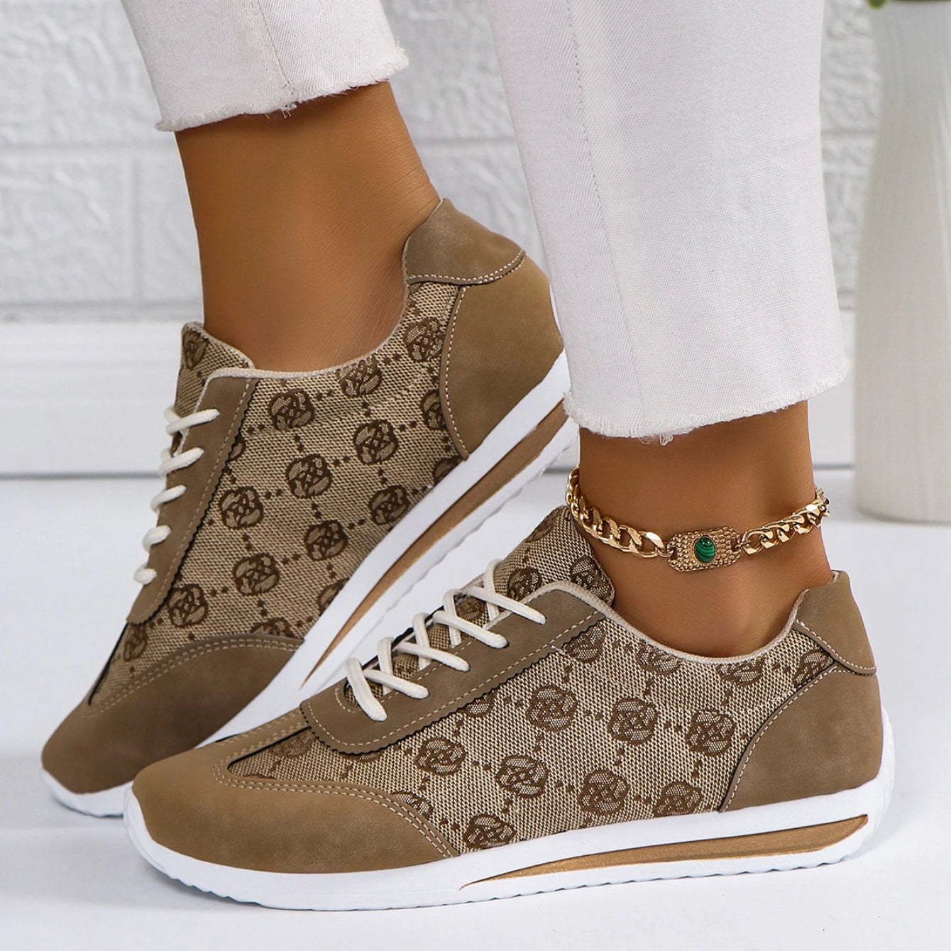 Women Sneakers 2024 Spring Autumn Fashion Outdoor Versatile Sneakers Women Casual Comfortable Lace Up Walking Shoes for Women - IFINDALL