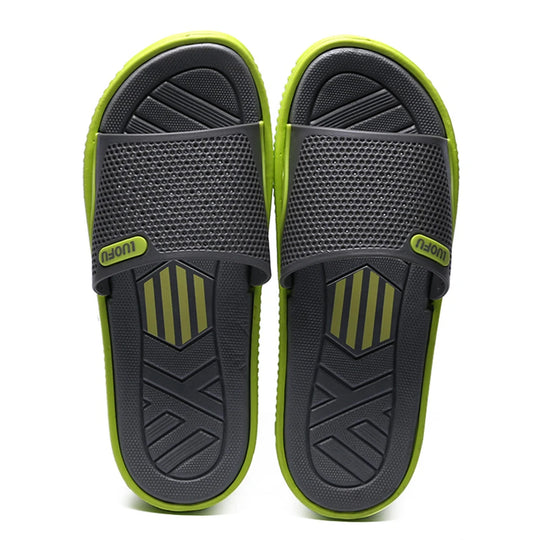 Flip Flops Sports Style Men's Slippers Summer Comfortable Breathable Casual Men's Sandals Home Bathroom Non-slip Male Slippers - IFINDALL