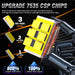 2Pcs H7 H15 LED Car Headlights  Bulbs Canbus Wireless Driving Running Light  Plug and play Fog Light 7535 CSP 12V - IFINDALL