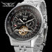 JARAGAR Original Big Dial Tourbillon Chronograph Automatic Man Watches Stainless Steel Vintage Mechanical Waterproof Male Wrist - IFINDALL