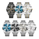 OLEVS 3675 Mens Watch Original Multifunctional Chronograph Quartz Watch Moon Phase Watches For Men Waterproof Mens Gifts Reloj - IFINDALL