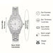Stunning rhinestone-encrusted watch set with matching chain necklace - Round dial Quartz movement - IFINDALL