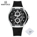 New NAVIFORCE Sports Silicone Strap Male Chronograph Quartz Calendar Men's Watches Casual Wild Waterproof Man Wristwatch NF8051T - IFINDALL