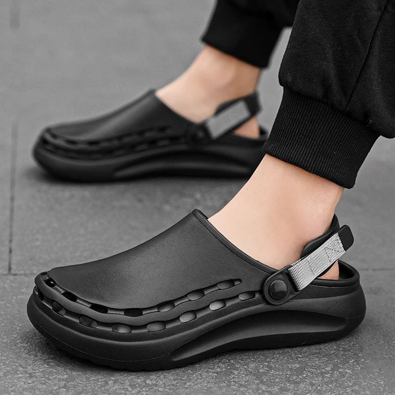 Quick-Dry EVA Mens Clogs Slippers Fashion Sandals Lightweight Outdoor Essentials Beach Shoes Casual Men Slippers Garden Shoes - IFINDALL