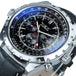 Jaragar Automatic Watch for Men Military Multifunction 3 Sub-Dials Sports Mechanical Watches Top Brand Luxury Leather Steel Band - IFINDALL