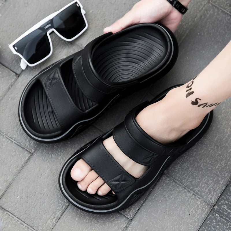 2025 Fashion Men Outdoor Sandals Slippers Beach Comfortable Slides Clogs Men Casual Shoes Garden Shoes Men Beach Slippers - IFINDALL