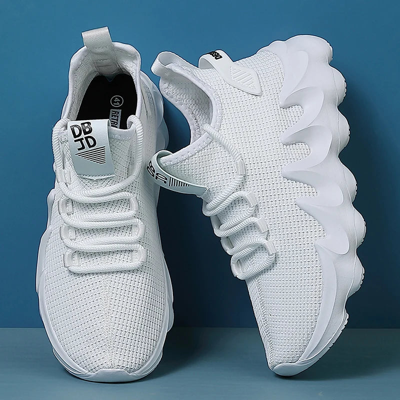 New Male Sneakers Simple Comfortable Walking Shoes Lightweight Soft Sole Lace-Up Casual Shoes Tenis Masculino Mens Trainers - IFINDALL