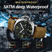 POEDAGAR Sports Military Watch For Men Waterproof Luminous Leather Man Watch Quartz High Quality Men's Sports Watches Male Reloj - IFINDALL