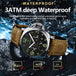 POEDAGAR Sports Military Watch For Men Waterproof Luminous Leather Man Watch Quartz High Quality Men's Sports Watches Male Reloj - IFINDALL